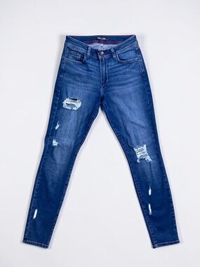 Fran Denim Nicole High Rise Skinny Medium Stone Wash Jeans Size 28